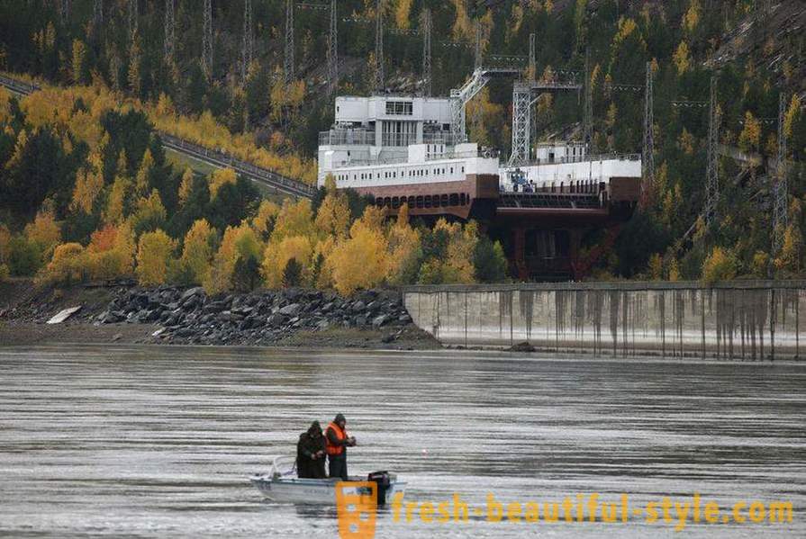 Krasnojarsk nádrž - chránené miesta Sibíru