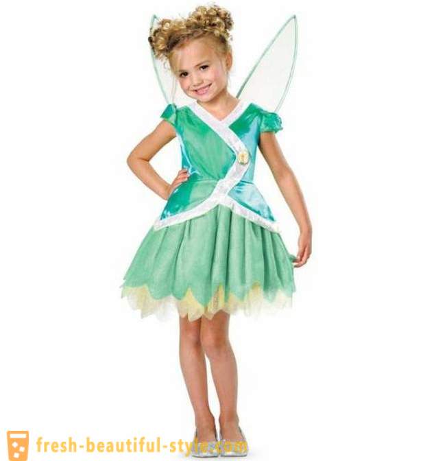 Tinkerbell kostým pre dievčatá s rukami