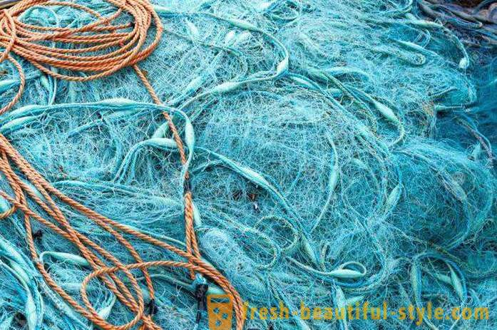 Fínsky rybárske siete na vlasec trójścienna