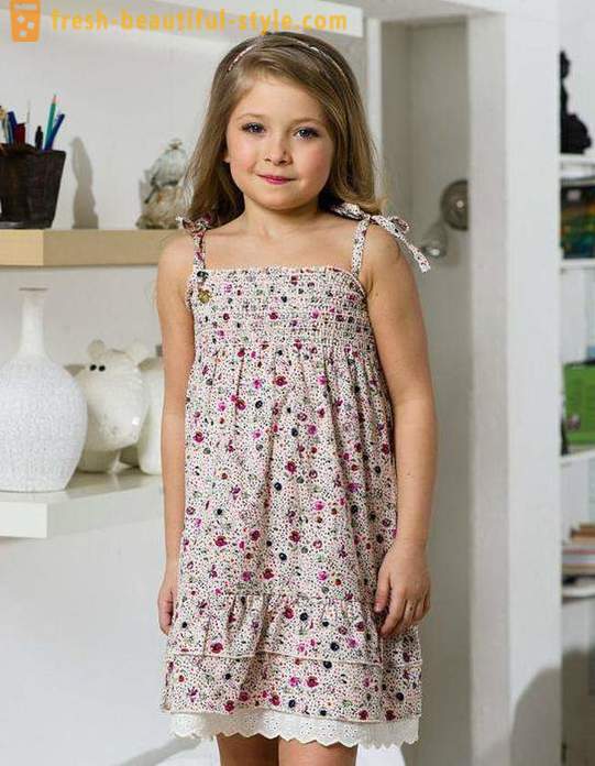 Krásne letné Šatová sukňa pre dievčatá - Najlepšie modely, vzory a odpovedí