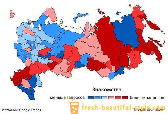 Geografická hanba a hanba: kde v Rusku najviac z Google 