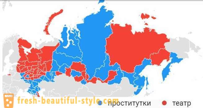 Geografická hanba a hanba: kde v Rusku najviac z Google 