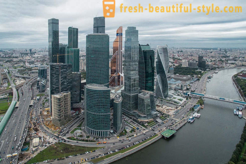 Moskva pohľad z vtáčej perspektívy