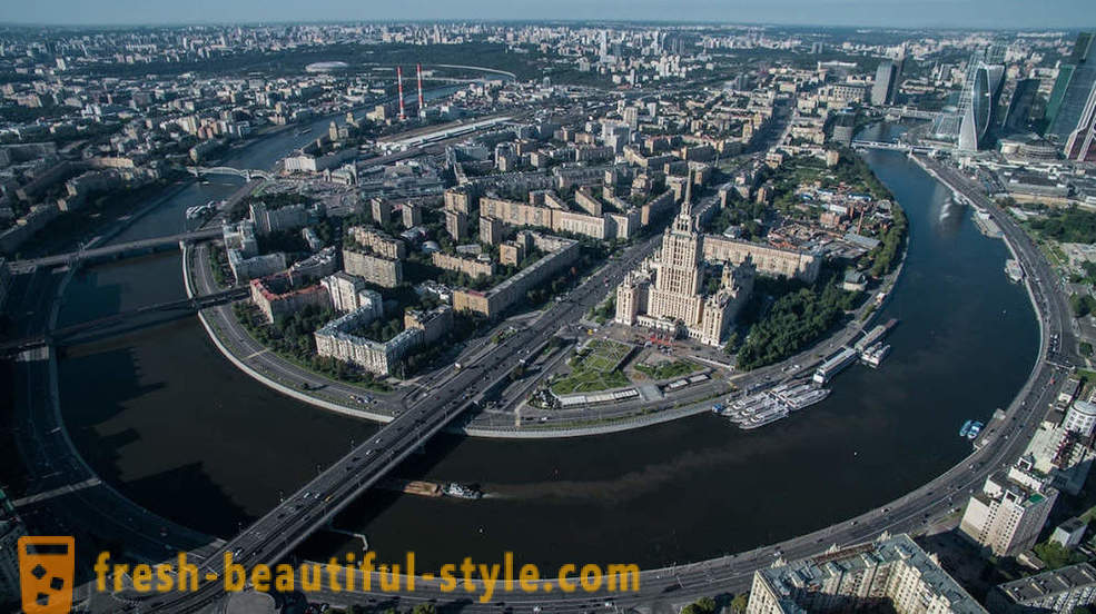 Moskva pohľad z vtáčej perspektívy