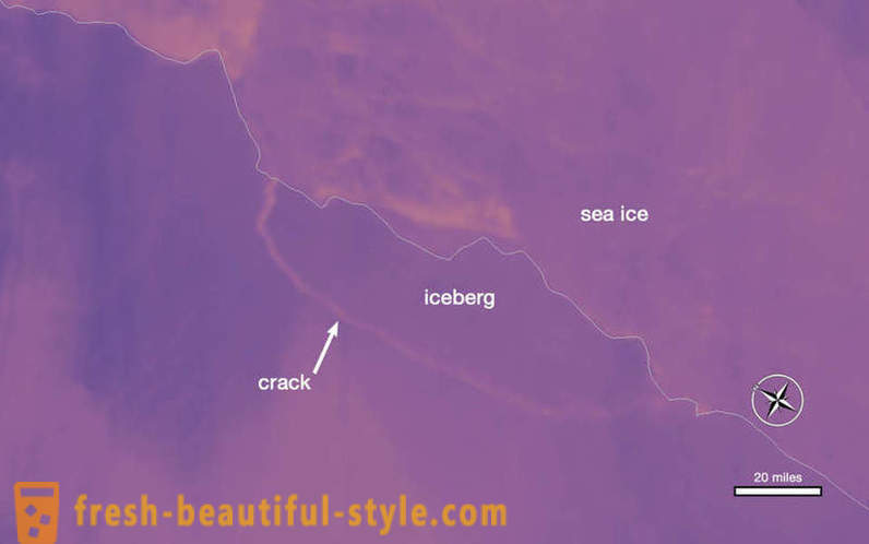 Iceberg z Antarktídy odlomil na ploche viac ako dvoch Moskve