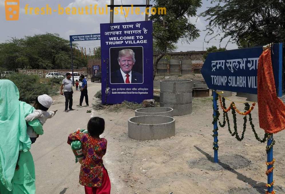 Village byť pomenoval podľa Trumpa výmenou za toalety