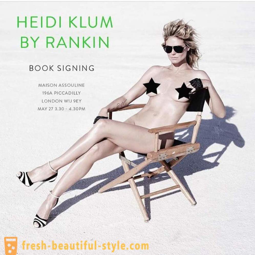 Heidi Klum rozobraté na svojom otvorenom fotenie