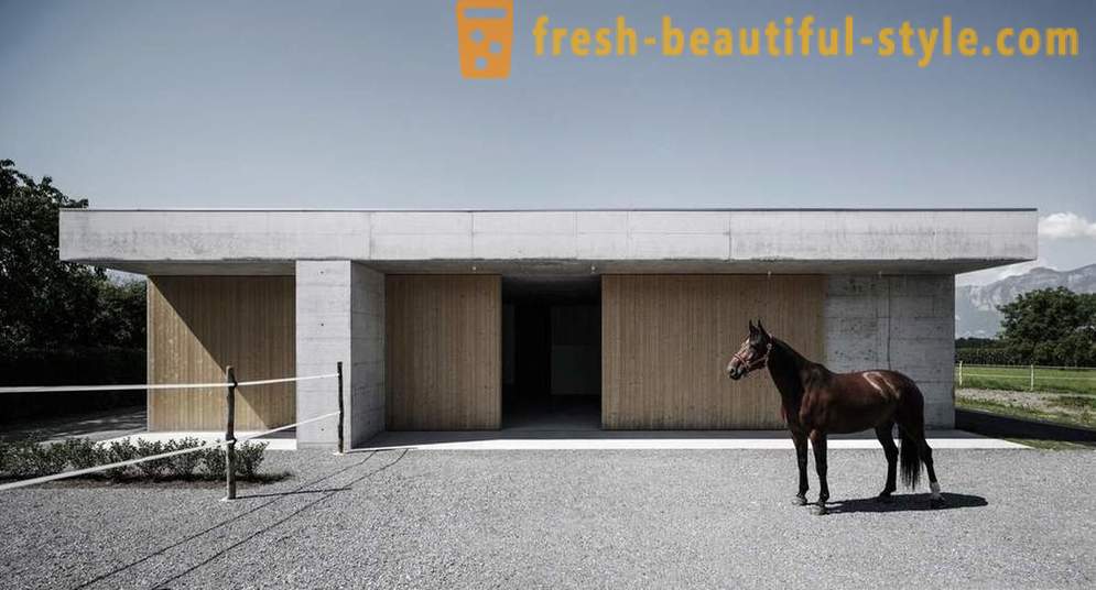 Dizajn veterinárnej kliniky pre kone v Rakúsku