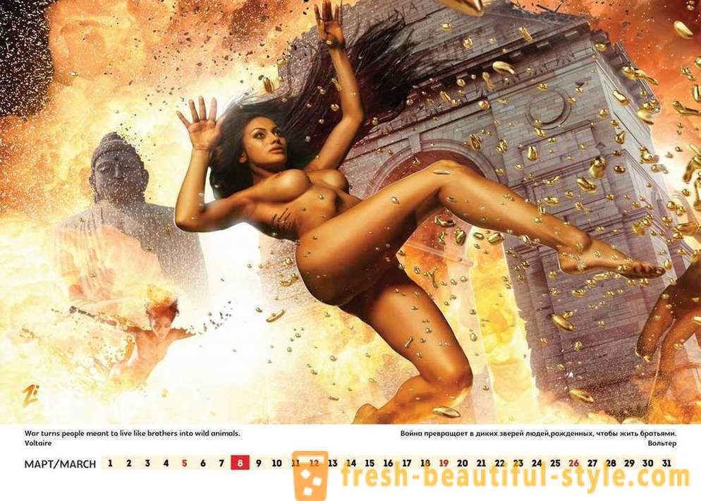 Showman Lucky Lee vydala erotickú kalendár, volať po Ruska do Ameriky a vo svete