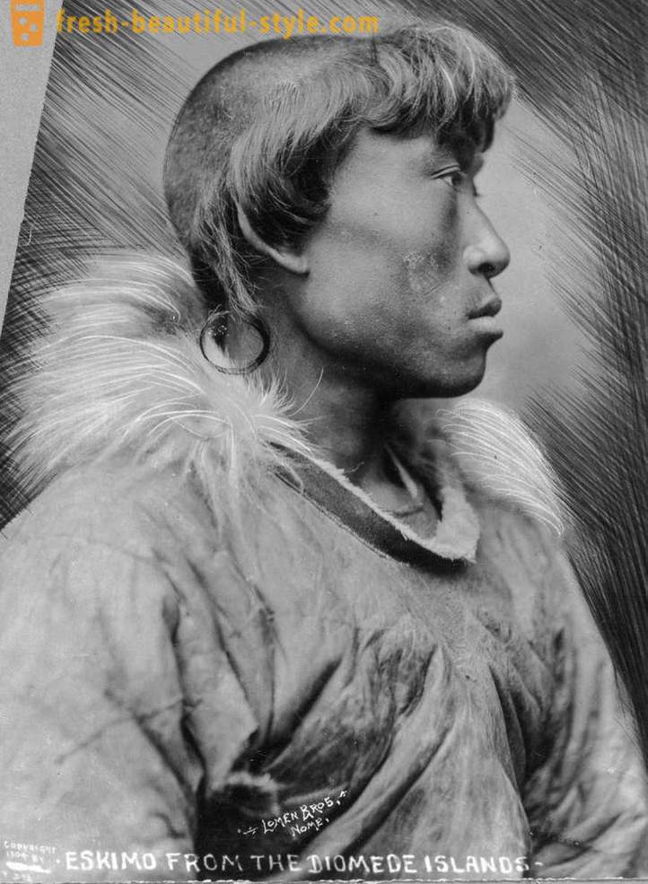Aljašský Eskimáci na nezaplatenie historickej fotografie 1903 - 1930 rok