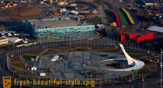 Olympic Park s vrtuľníkom