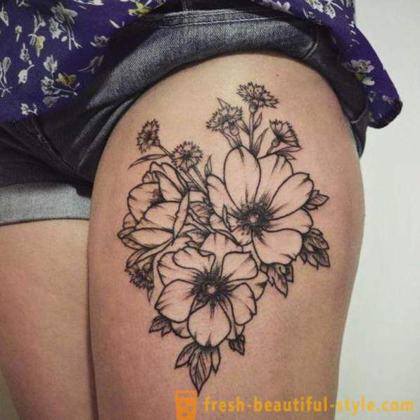 Flower tattoo - originálny spôsob vyjadrovania