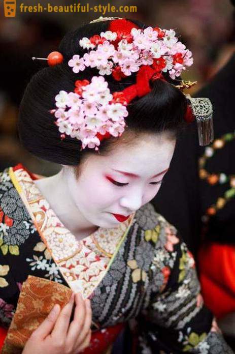 Japonské účesy pre dievčatá. Tradičná japonská účes