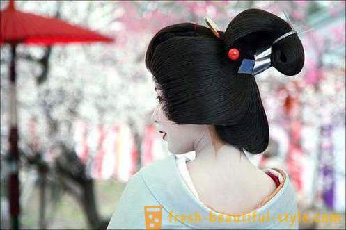 Japonské účesy pre dievčatá. Tradičná japonská účes