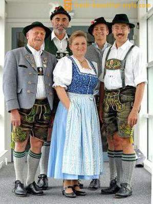 Nemecké národné kroje pre ženy, mužov aj deti. etnické odevy