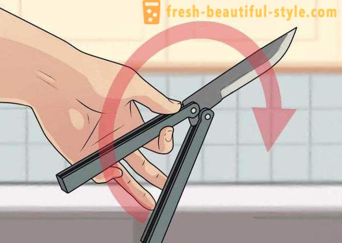 Ako otočiť nôž motýľa: tipy a triky