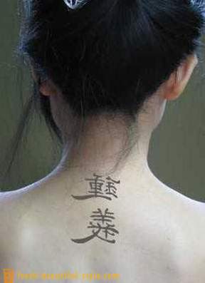 Čínske znaky: Tetovanie a ich význam