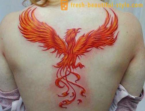 Phoenix - tetovanie, ktorého význam nemôže byť plne pochopený