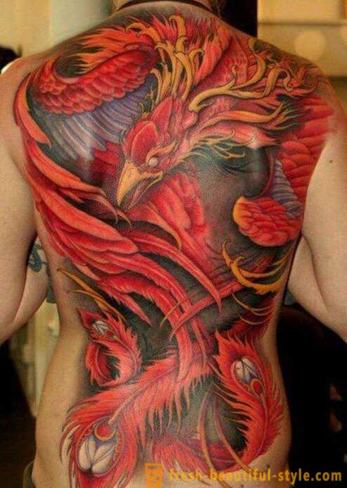 Phoenix - tetovanie, ktorého význam nemôže byť plne pochopený