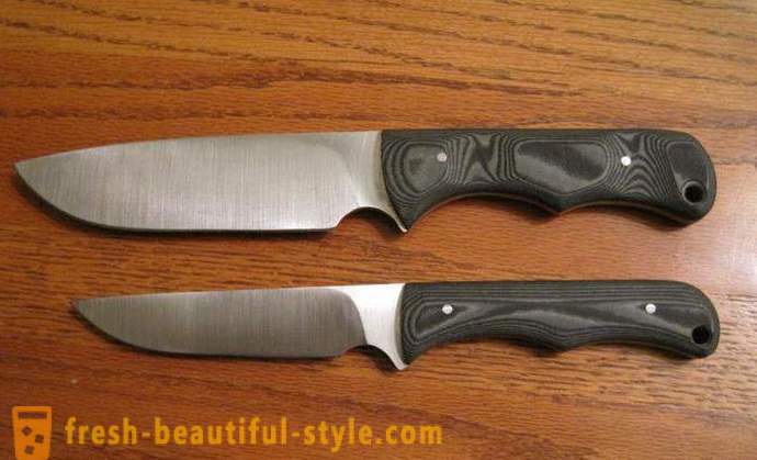Hlavné typy nožov. Typov skladacích nožov
