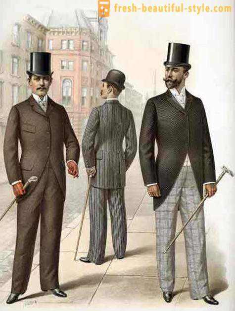 Pánska móda 19. storočia. trendy